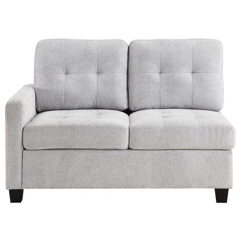 Ronea Upholstered LAF Chair Steel BeigeBeige