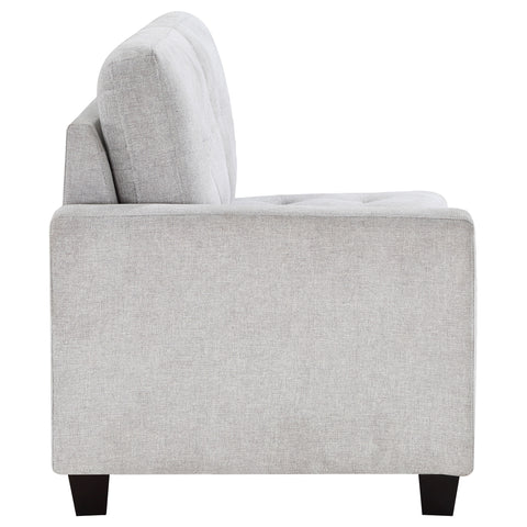 Ronea Upholstered LAF Chair Steel BeigeBeige
