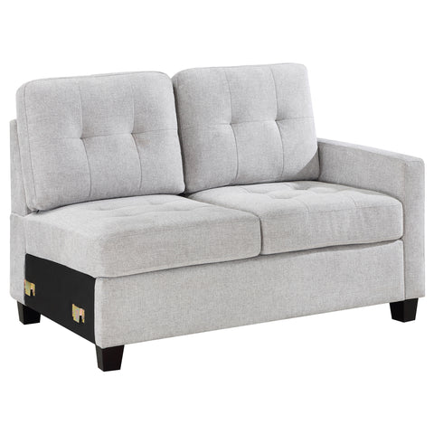 Ronea Upholstered RAF Chair Steel BeigeBeige