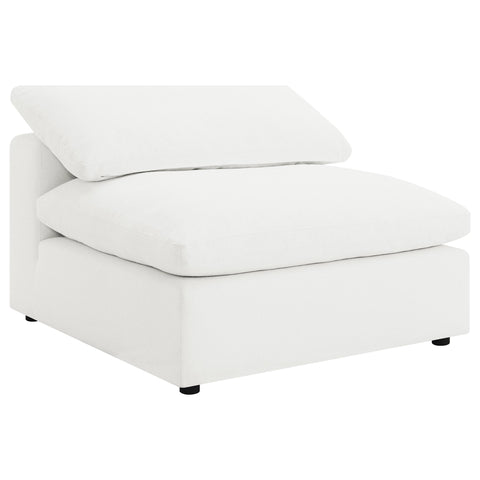 Malka 5-piece Boucle Upholstered Modular Sectional IvoryIvory
