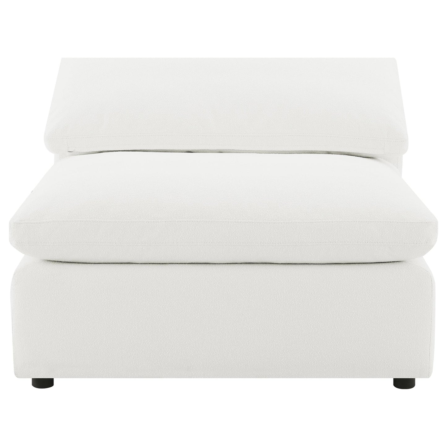 malka 5-piece boucle upholstered modular sectional ivoryivory