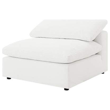 Malka 5-piece Boucle Upholstered Modular Sectional IvoryIvory