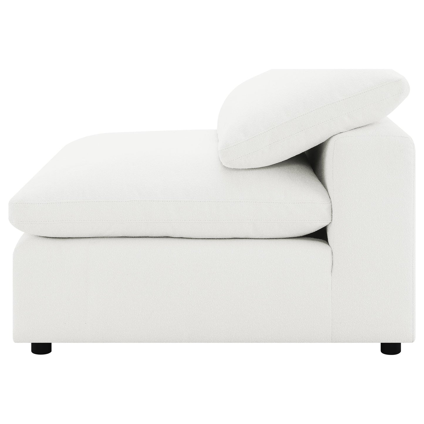 malka 5-piece boucle upholstered modular sectional ivoryivory