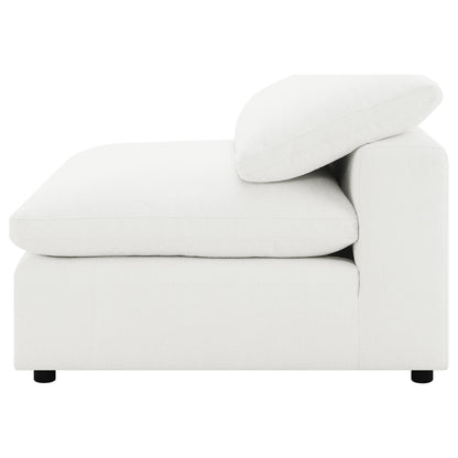 Malka 5-piece Boucle Upholstered Modular Sectional IvoryIvory