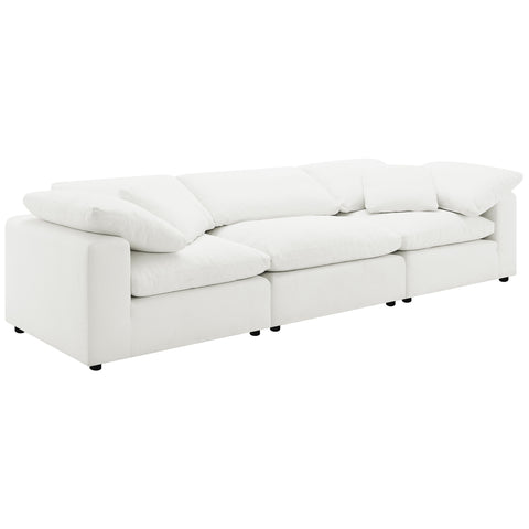 Malka Boucle Upholstered Armless Chair IvoryIvory
