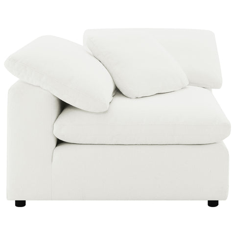 Malka Boucle Upholstered Corner Chair IvoryIvory