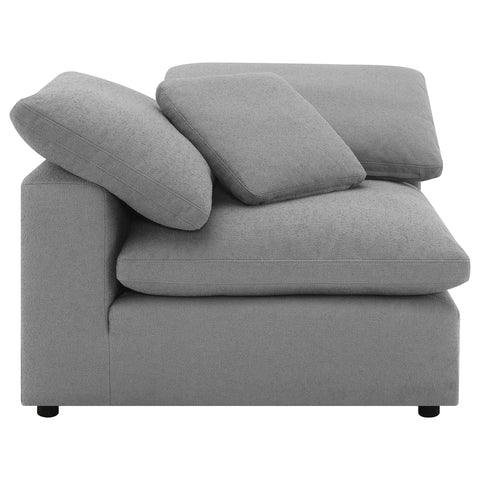 Malka Boucle Upholstered Corner Chair GreyGrey