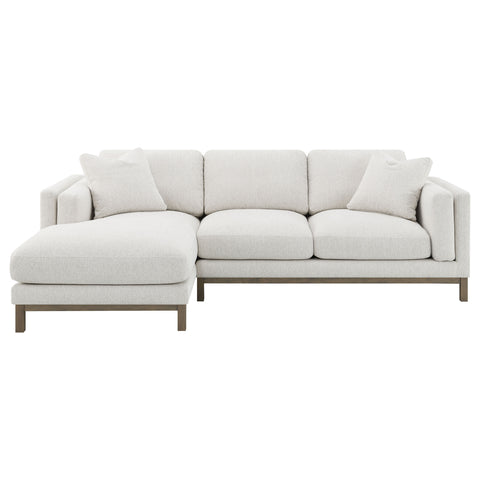 Izuku Boucle Upholstered Sectional Chaise Sofa Sand