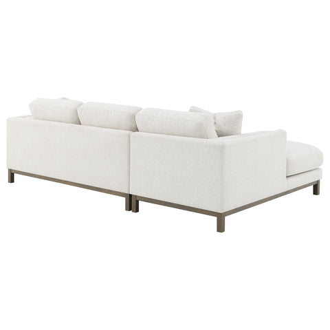 Izuku Boucle Upholstered Sectional Chaise Sofa Sand