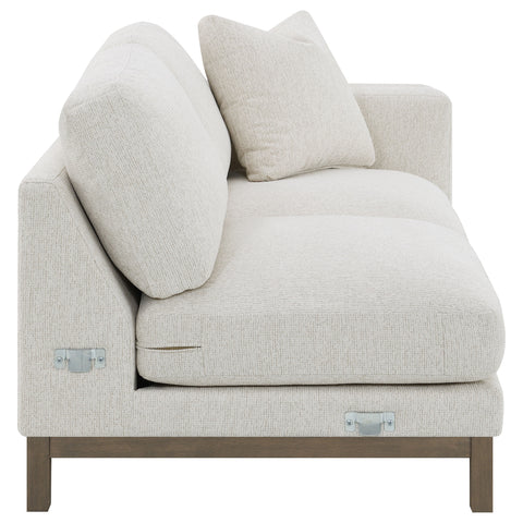 Izuku Boucle Upholstered Sectional Chaise Sofa Sand