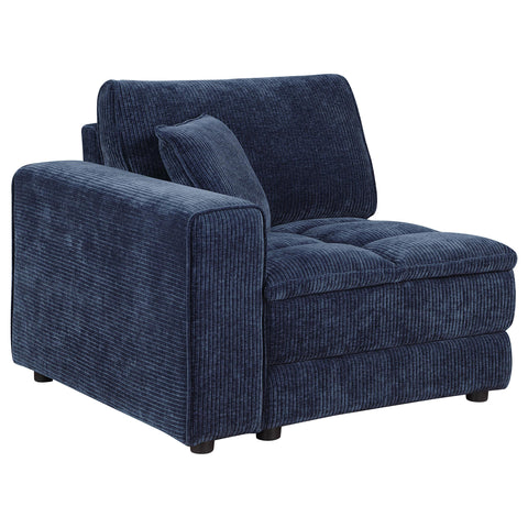 Isabella 5-piece Upholstered Modular Sectional Sofa Blue