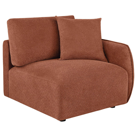 Burnett 5-piece Fabric Upholstered Modular Sectional Sofa Coral