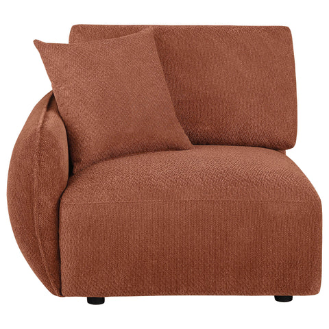 Burnett Fabric Upholstered Modular LAF Chair Coral