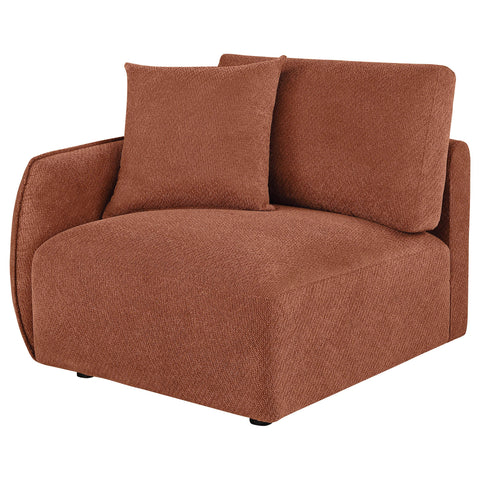 Burnett Fabric Upholstered Modular LAF Chair Coral