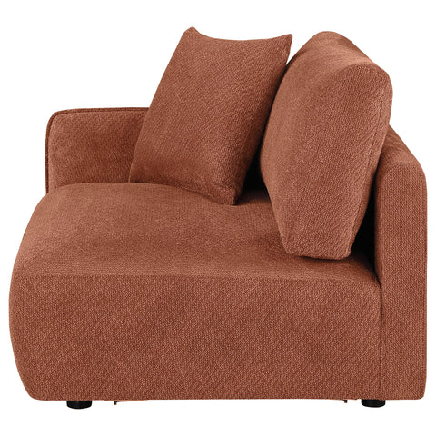 Burnett Fabric Upholstered Modular LAF Chair Coral