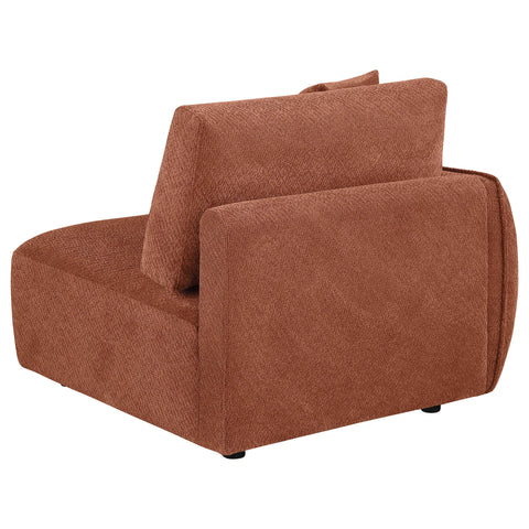 Burnett Fabric Upholstered Modular LAF Chair Coral