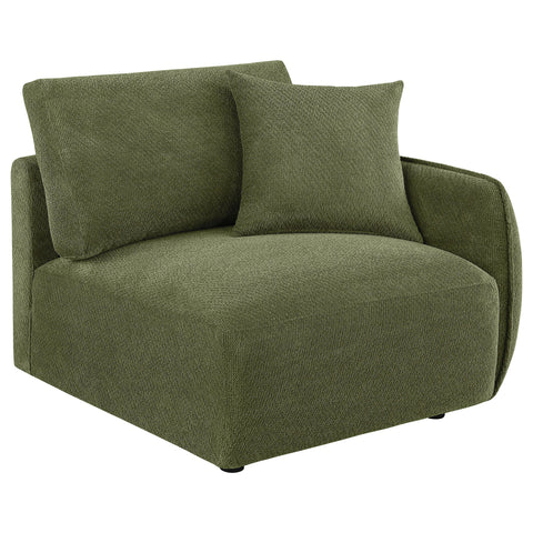 Burnett 6-piece Fabric Upholstered Modular Sectional Sofa Green