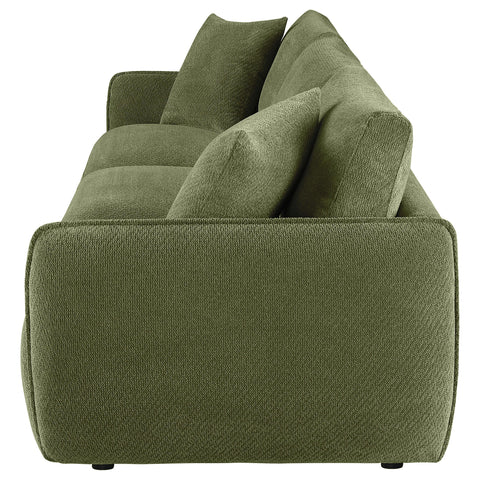 Burnett Fabric Upholstered Modular Lounge Sofa Green