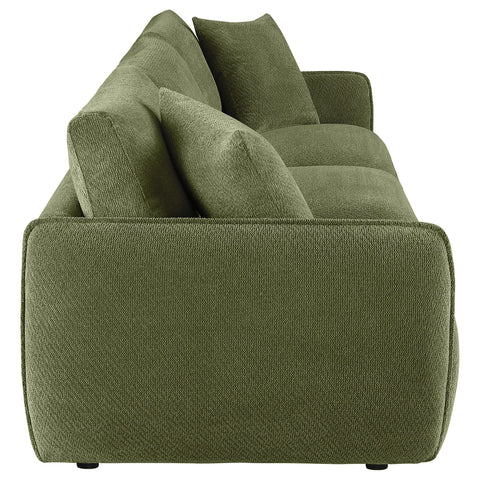 Burnett Fabric Upholstered Modular Lounge Sofa Green