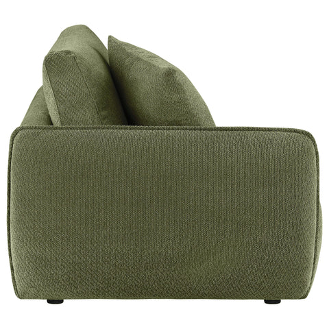 Burnett Fabric Upholstered Modular LAF Chair Green