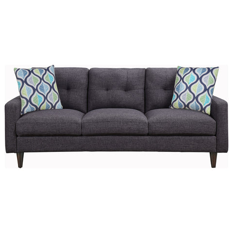 Lucas Upholstered Track Arm Tufted Sofa GreyGrey