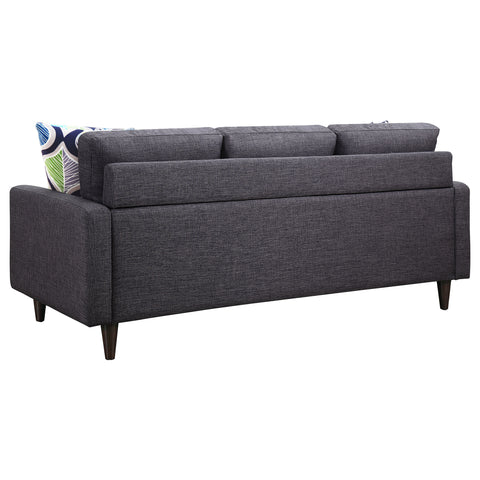 Lucas Upholstered Track Arm Tufted Sofa GreyGrey