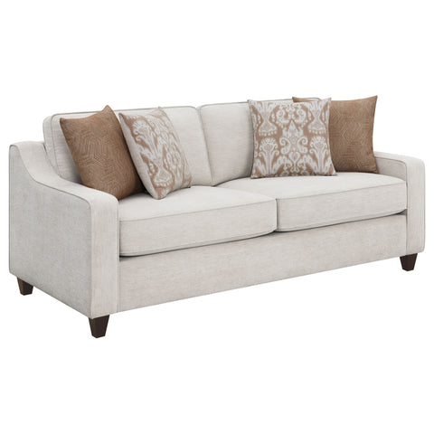Robin Upholstered Sloped Arm Sofa BeigeBeige