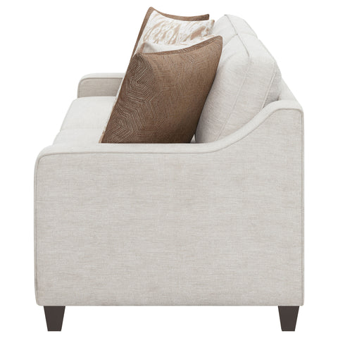 Robin Upholstered Sloped Arm Sofa BeigeBeige