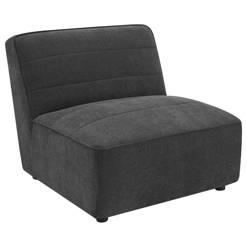 Bolden Upholstered Armless Chair Dark Charcoal
Dark Charcoal