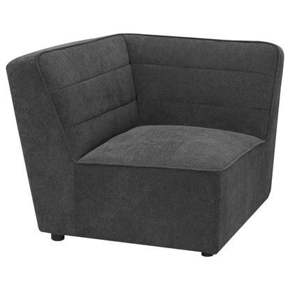 Bolden Upholstered Corner Chair Dark CharcoalDark Charcoal