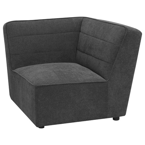 Bolden Upholstered Corner Chair Dark CharcoalDark Charcoal