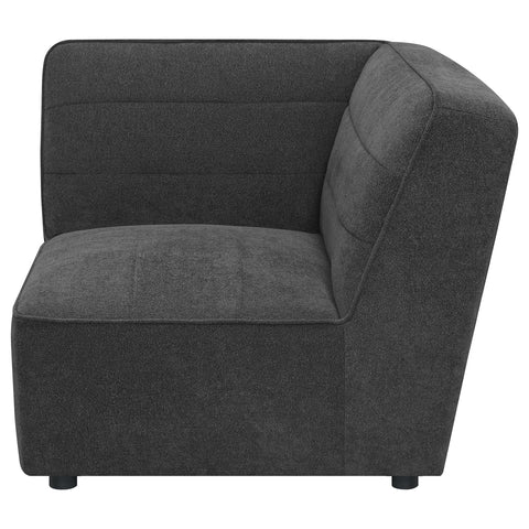 Bolden Upholstered Corner Chair Dark CharcoalDark Charcoal