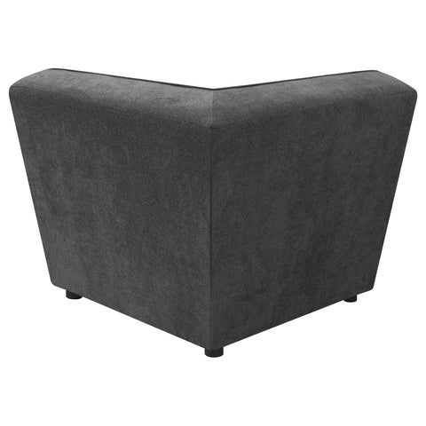 Bolden Upholstered Corner Chair Dark CharcoalDark Charcoal