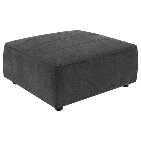 Bolden Square Upholstered Ottoman Dark CharcoalDark Charcoal