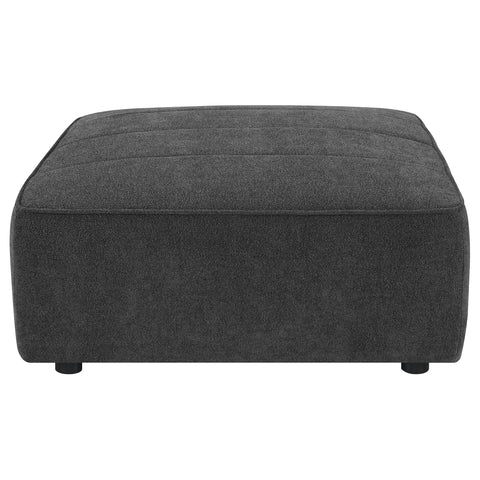 Bolden Square Upholstered Ottoman Dark CharcoalDark Charcoal