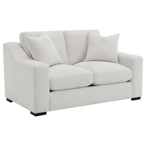 Byrne 2-piece Upholstered Track Arm Sofa Set Sand