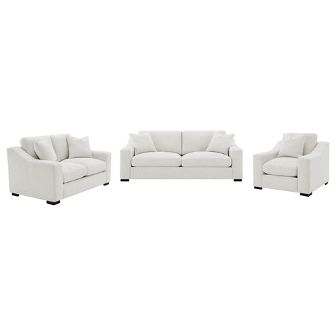 Byrne 3-piece Upholstered Track Arm Sofa Set Sand