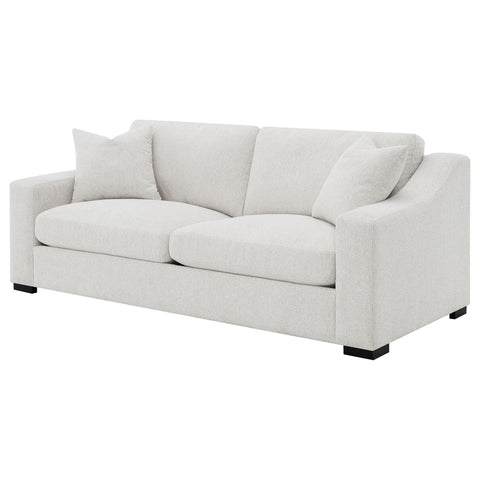 Byrne Fabric Upholstered Track Arm Sofa Sand