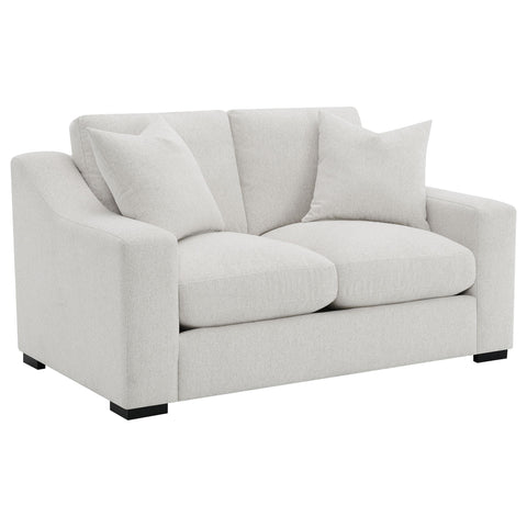 Byrne Fabric Upholstered Track Arm Loveseat Sand