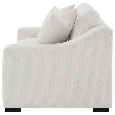 Byrne Fabric Upholstered Track Arm Loveseat Sand