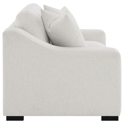 Byrne Fabric Upholstered Track Arm Loveseat Sand