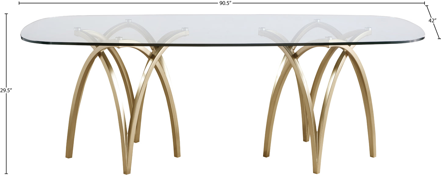 kenzi gold dining table t