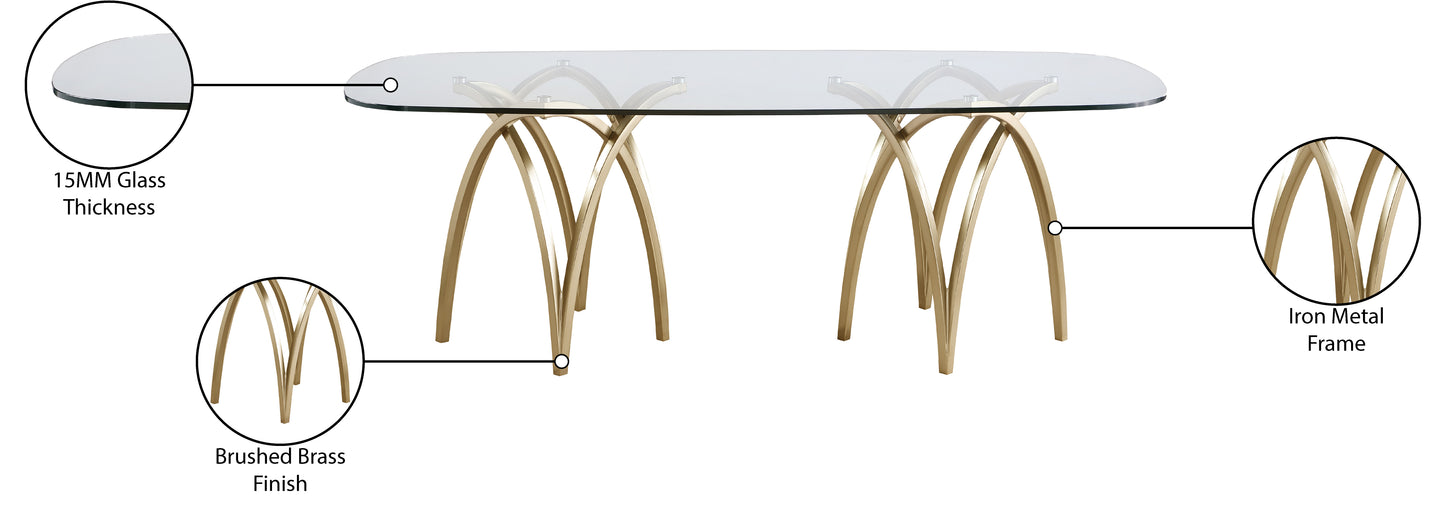 kenzi gold dining table t