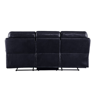 Dazenus Motion Sofa, Navy Leather-Gel Match