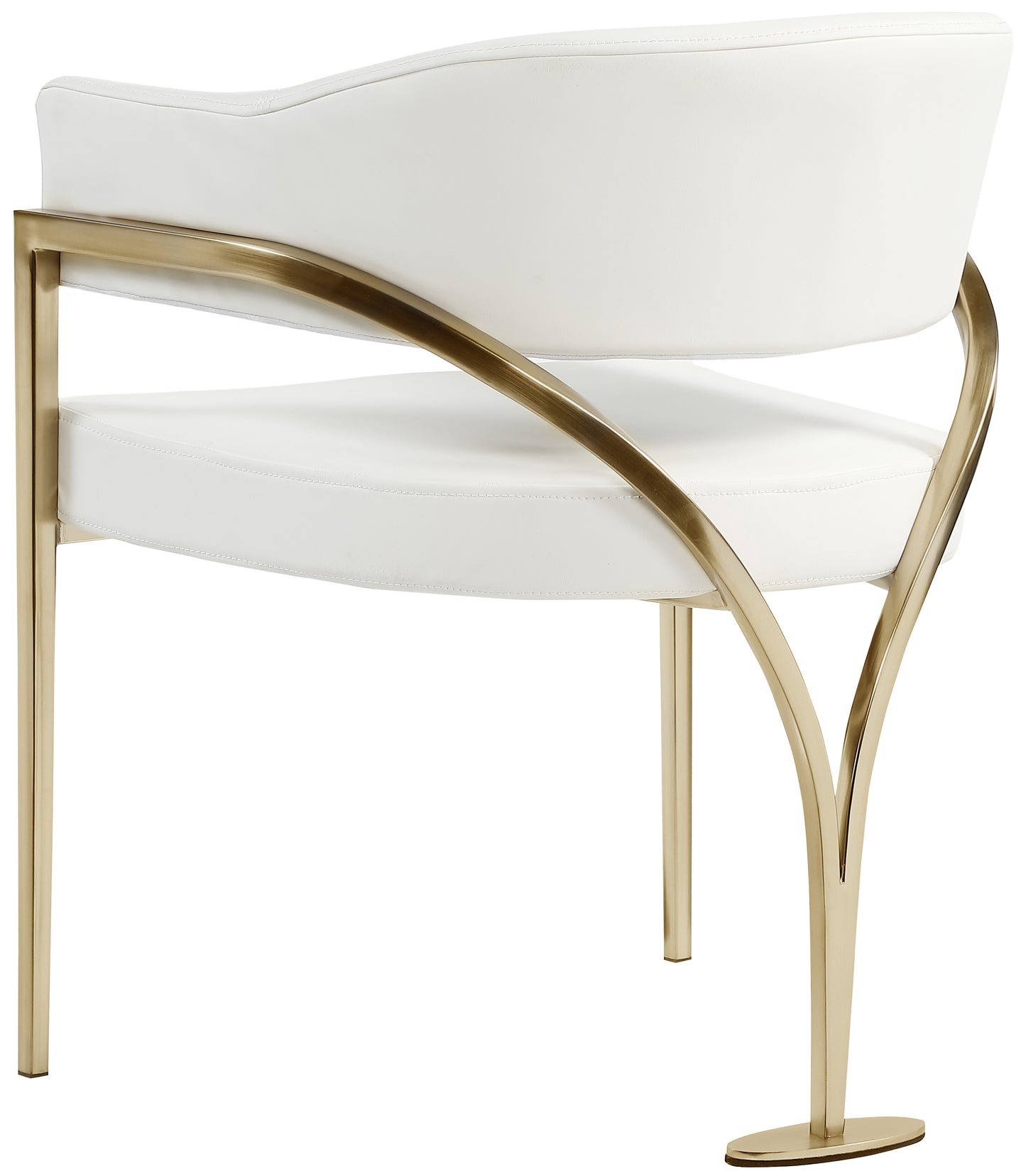 noah cream vegan leather dining chair