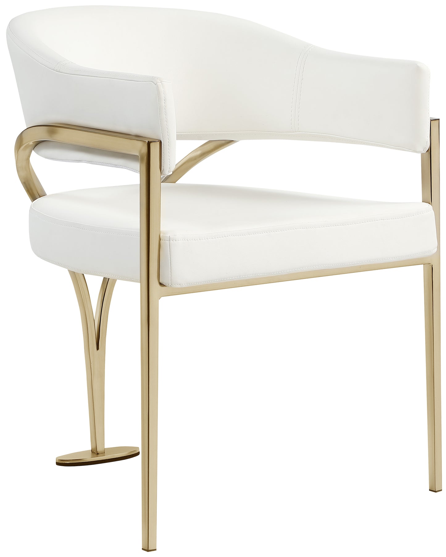 noah cream vegan leather dining chair