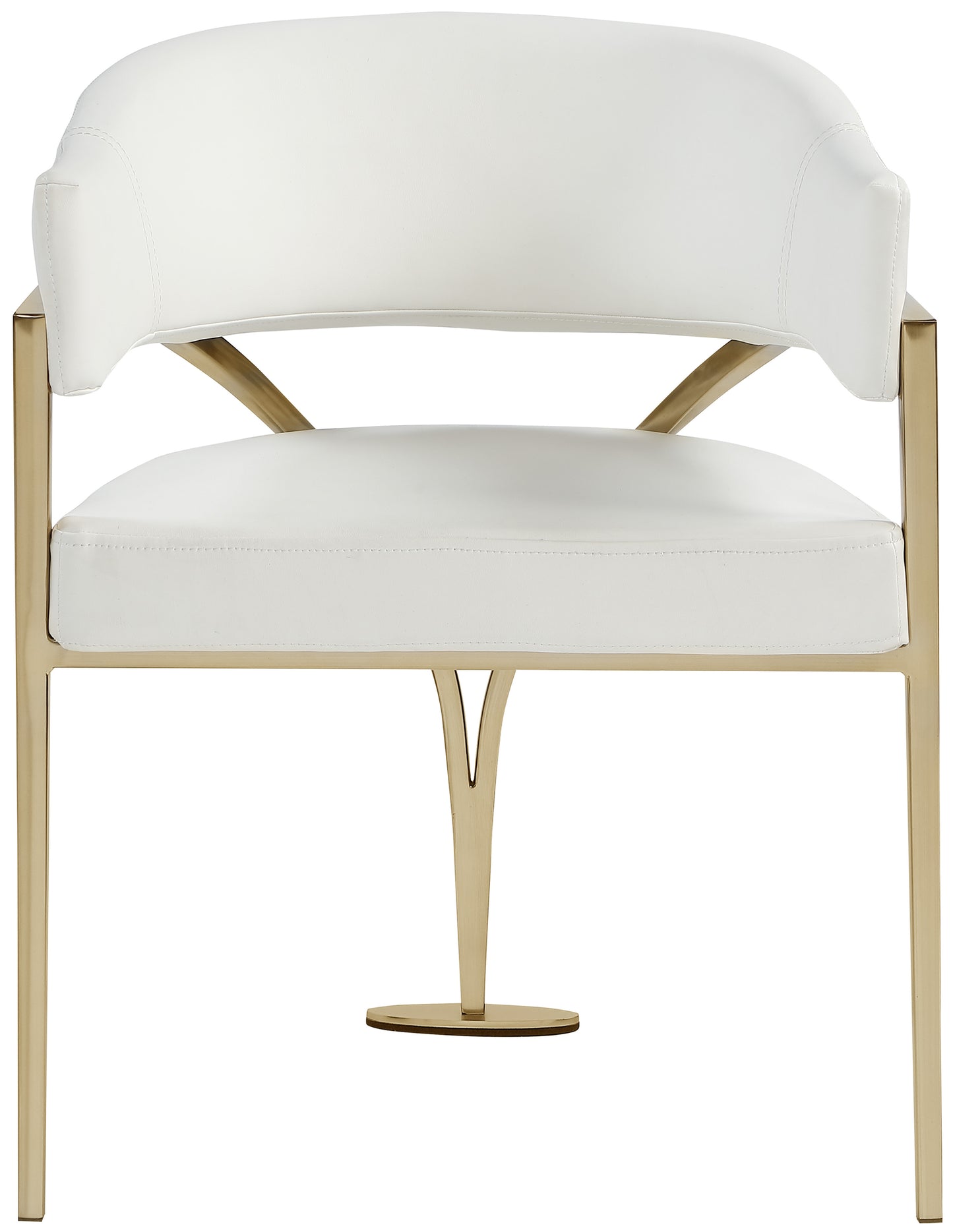 noah cream vegan leather dining chair