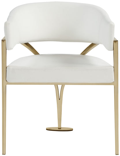 Noah Cream Vegan Leather Dining Chair