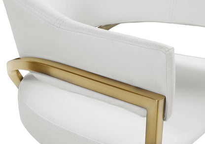 Noah Cream Vegan Leather Dining Chair