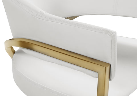 Noah Cream Vegan Leather Dining Chair